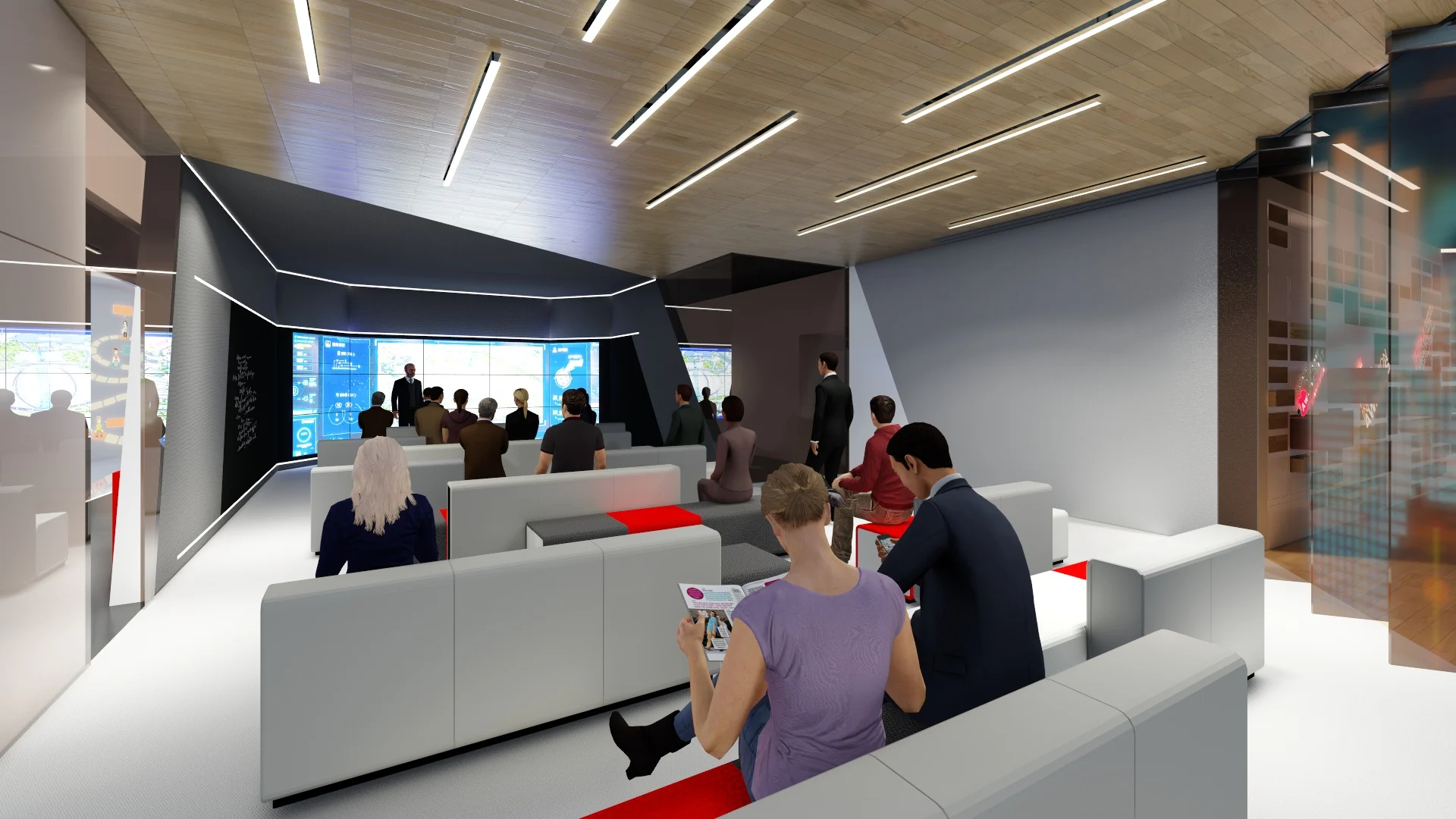 IBM Beijing — ภาพออกแบบสำนักงาน