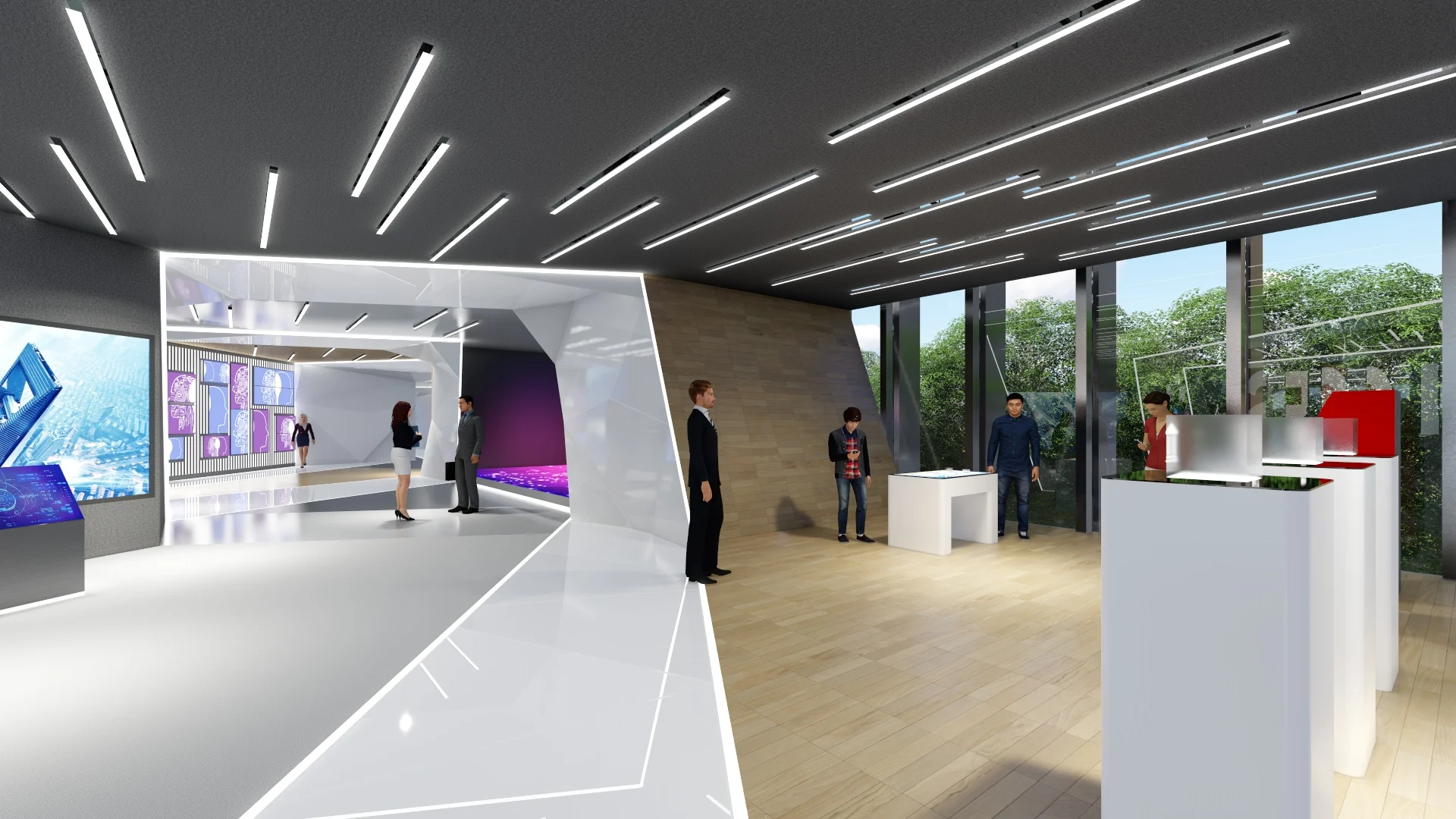 IBM Beijing — ภาพออกแบบสำนักงาน