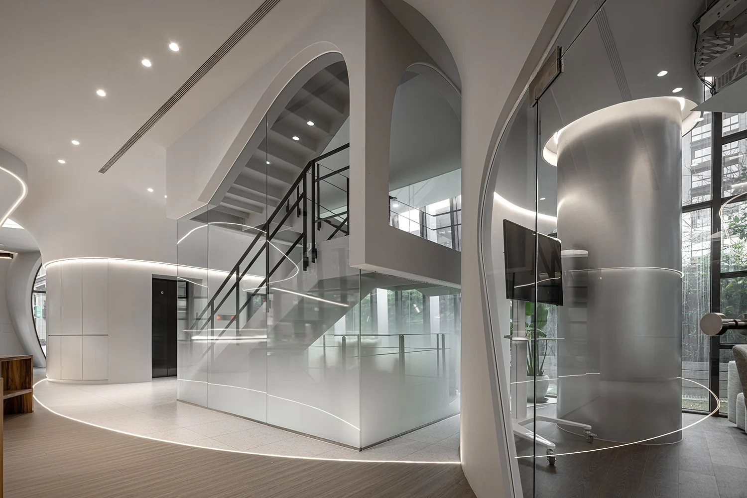 Jingmei architectural workplace — ภาพออกแบบสำนักงาน