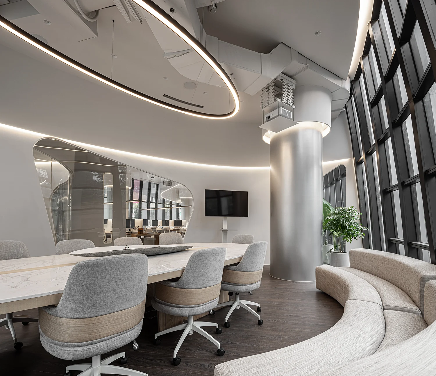 Jingmei architectural workplace — ภาพออกแบบสำนักงาน